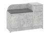 Тумба для взуття Jarnex (88,4 &times; 38 &times; 65 см, бетон і сірий) ph-tmb-vz-b3-bt-sr фото