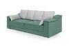Диван Duks (115 &times; 245 см, мятный с светло-серым) IMI Premium mpr-d-dks-ll-32-shrm-90 фото