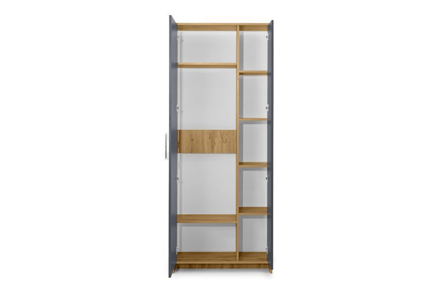 Шафа NordicNest-2 (Дуб Аппалачі + Антрацит, 80х34х200 см) lshf-th2-db-ppl-ntr фото