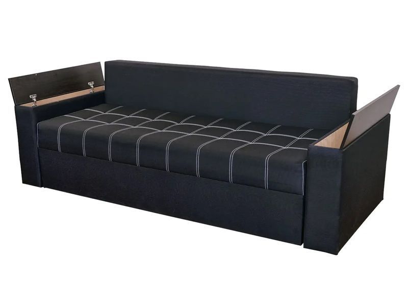 Диван Лорейн (235 &times; 98 см, мікророгожка, чорний) IMI dkmf-sv-19 фото