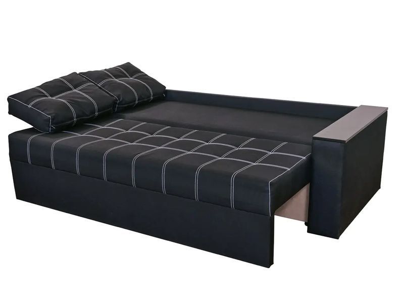 Диван Лорейн (235 &times; 98 см, мікророгожка, чорний) IMI dkmf-sv-19 фото