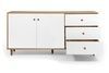 Комод UrbanOak-5 2ДВ 3ШУХ (Дуб Аппалачі + Німфея Альба, 159x39x77 см) IMI lkmd-hg5-db-ppl-nmf-lb фото 3
