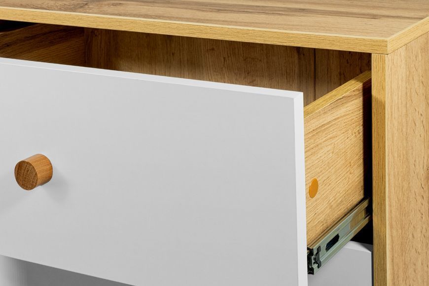 Комод UrbanOak-5 2ДВ 3ШУХ (Дуб Аппалачі + Німфея Альба, 159x39x77 см) IMI lkmd-hg5-db-ppl-nmf-lb фото