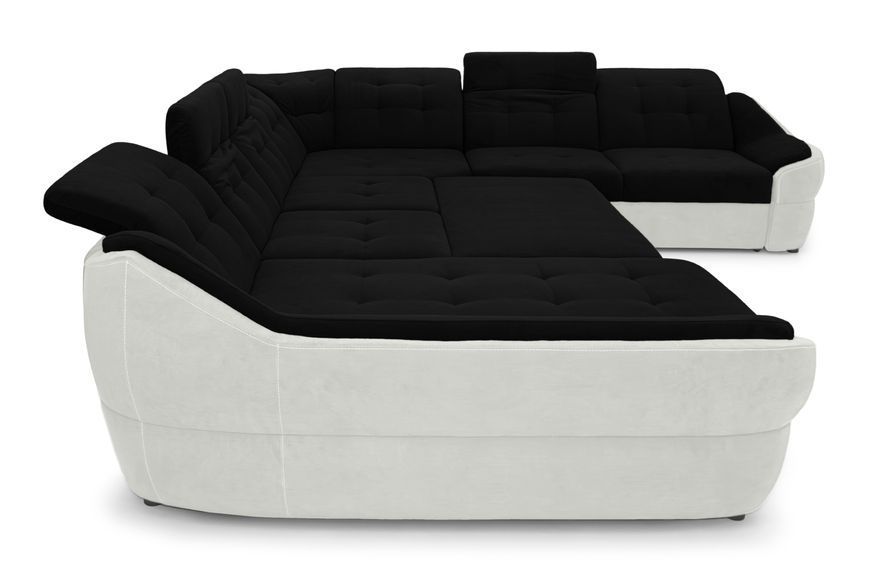 Кутовий диван Спейс XXL (375 &times; 310 см, чорний з молочним) IMI Premium kspsxxl-ll-99-1 фото