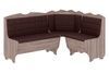 Кухонный уголок SupperSpace-1 (кожзам, коричневый + трюфель, 160х120 см) ph-k-frnt-krch-trfl фото