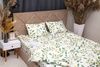 Комплект постільної білизни Деметра-32 (євро, бязь gold lux, наволочки: 50х70 см 2 шт та 70х70 см 2 шт, білий, зелені листочки) IMI m-ps-bz-glx-dmtr32-vr-z-l фото 4