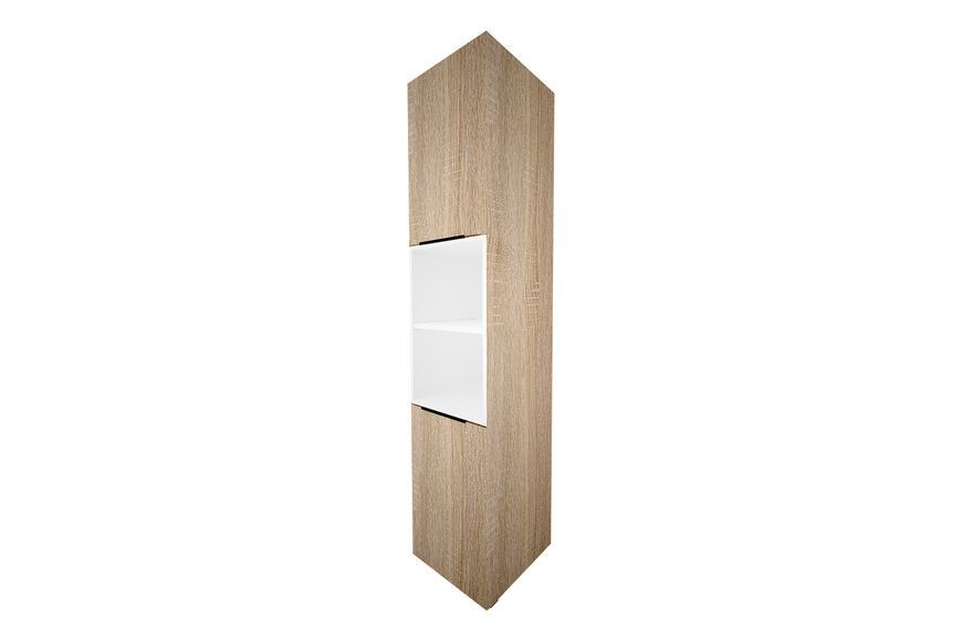 Шкаф ModaWave-3 (Дуб Сонома + Нимфея Альба, 40х43х200 см) lshf-krsh-db-snm-nmf-lb фото