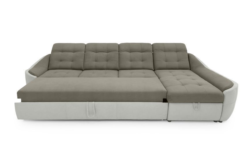 Кутовий диван Спейс АМ3 (337 &times; 187 см, бежевий з молочним) IMI Premium ksps-AM3-ll-09-01-p фото