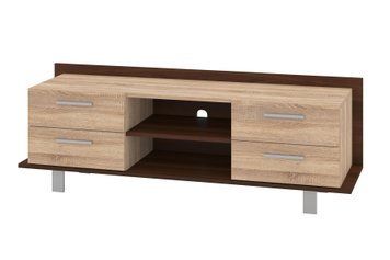Тумба для TV Portio (140х40х48 см, горіх + сонома) ph-tmb-plrm-grh-snm фото