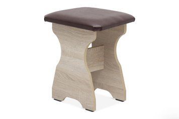 Табурет CuisineCorner (коричневый + сонома, 35х33х45 см) ph-tb-1-krch-snm фото