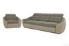 Комплект диван Спейс і крісло (бежевий з нюдовим) IMI Premium kmpl-dsps-kr-ll-9-6 фото