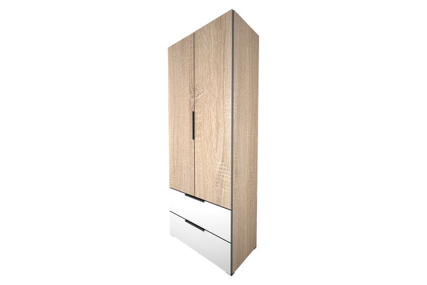 Шкаф ModaWave-9 (Дуб Сонома + Нимфея Альба, 80х52х200 см) lshf-krsh-sh-db-snm-nmf-lb фото