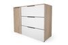 Комод ModaWave-1 (Дуб Сонома + Німфея Альба, 120х43х86 см) lkmd-krsh-db-snm-nmf-lb фото 2