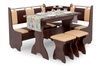 Кухонный уголок EatEasy-1 (кожзам, коричневый + кофе + орех, 150х110 см) ph-k-shrf-krch-kv-grh фото 2