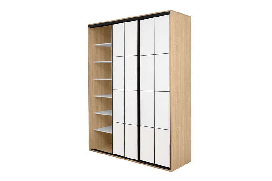 Шкаф-купе Нарния-3 (180 &times; 45 &times; 240 см, с зеркалом, дуб сонома светлый) m-shk-nrn-3-45-db-snm фото